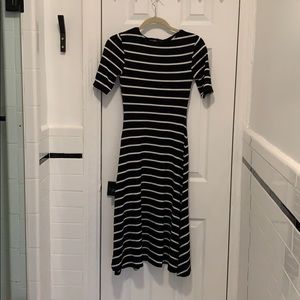 Reformation Striped Midi Dress size Small